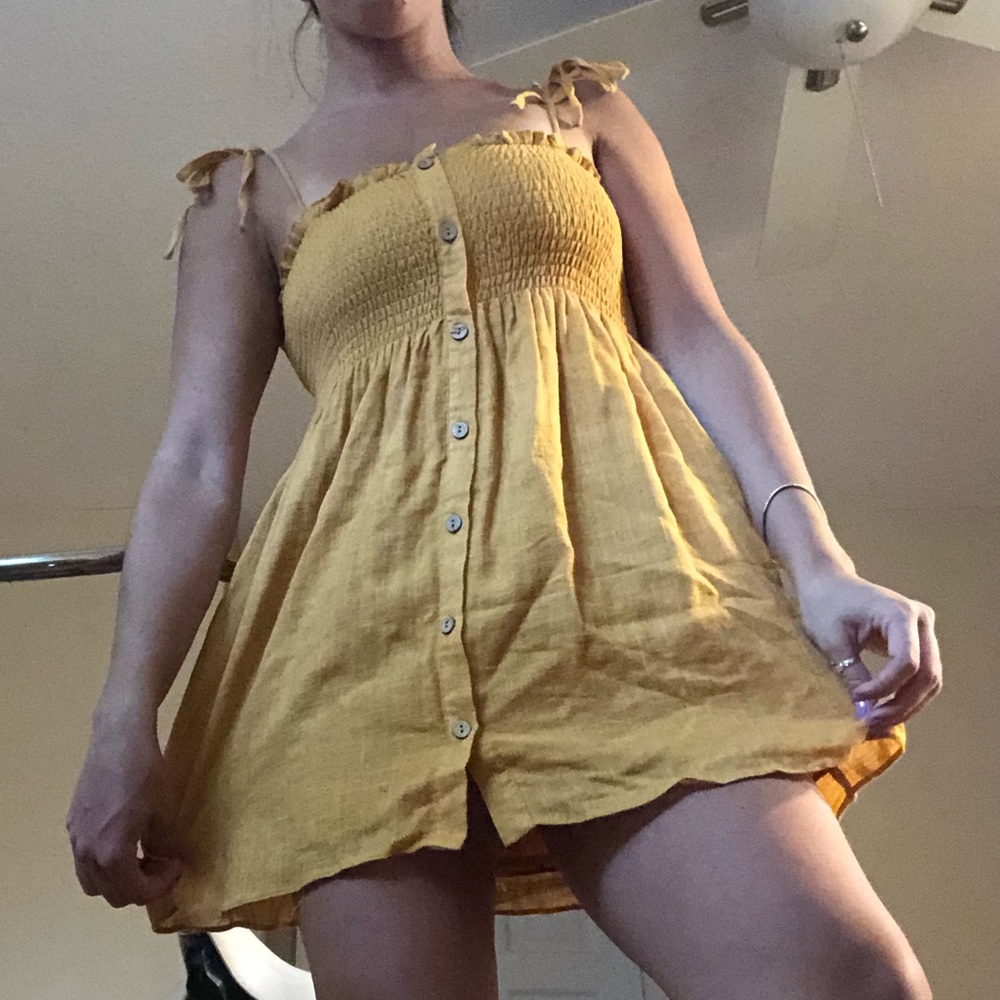 Yellow Ellison Button Down Sundress